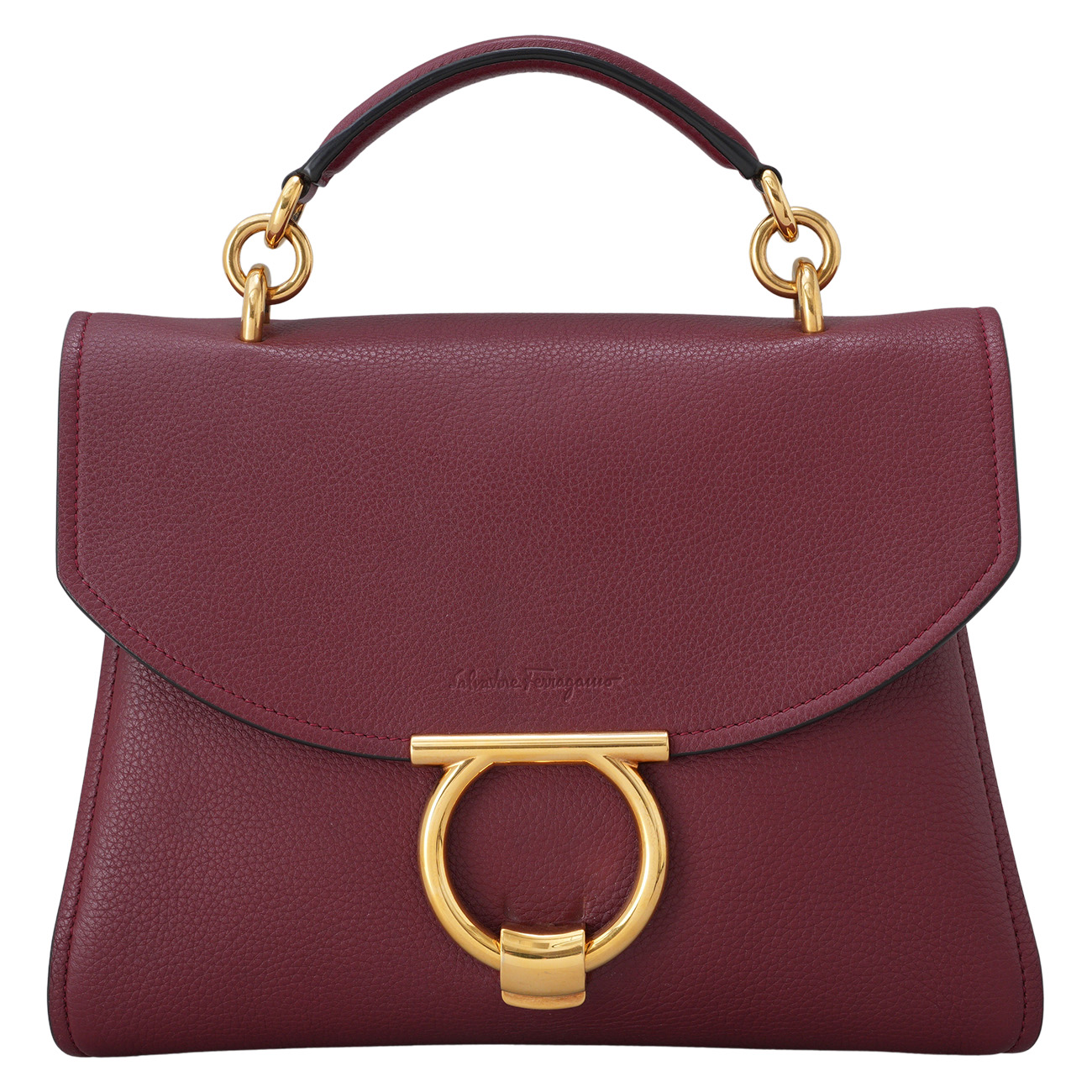 FERRAGAMO(USED)페레가모 간치니 마고 탑핸들백